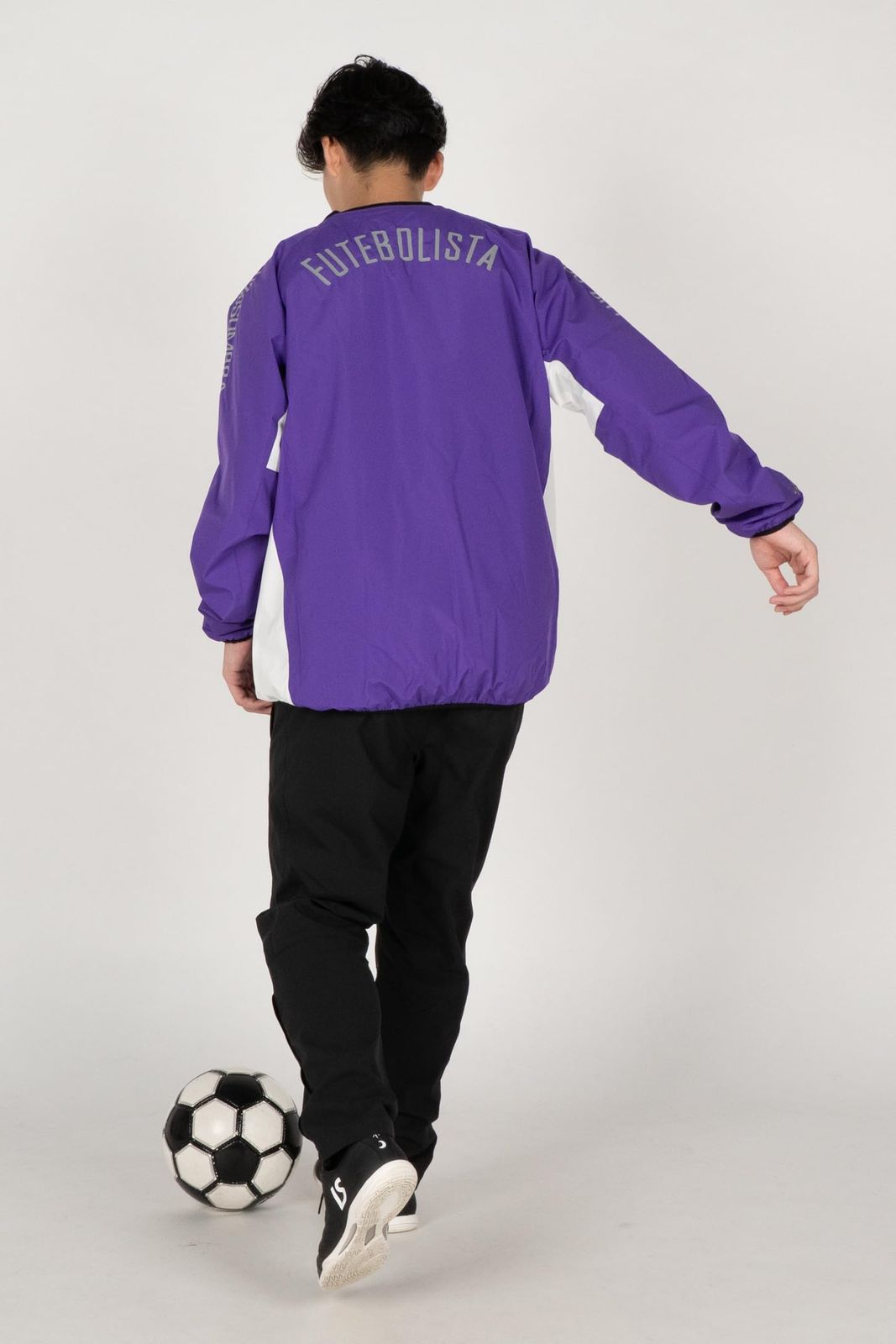 新品 [ルースイソンブラ] 防風 ジャケット タフタ STRETCH TAFTA MESH PULLOVER TOPF2011107 (JP アルファベット XL パープル)