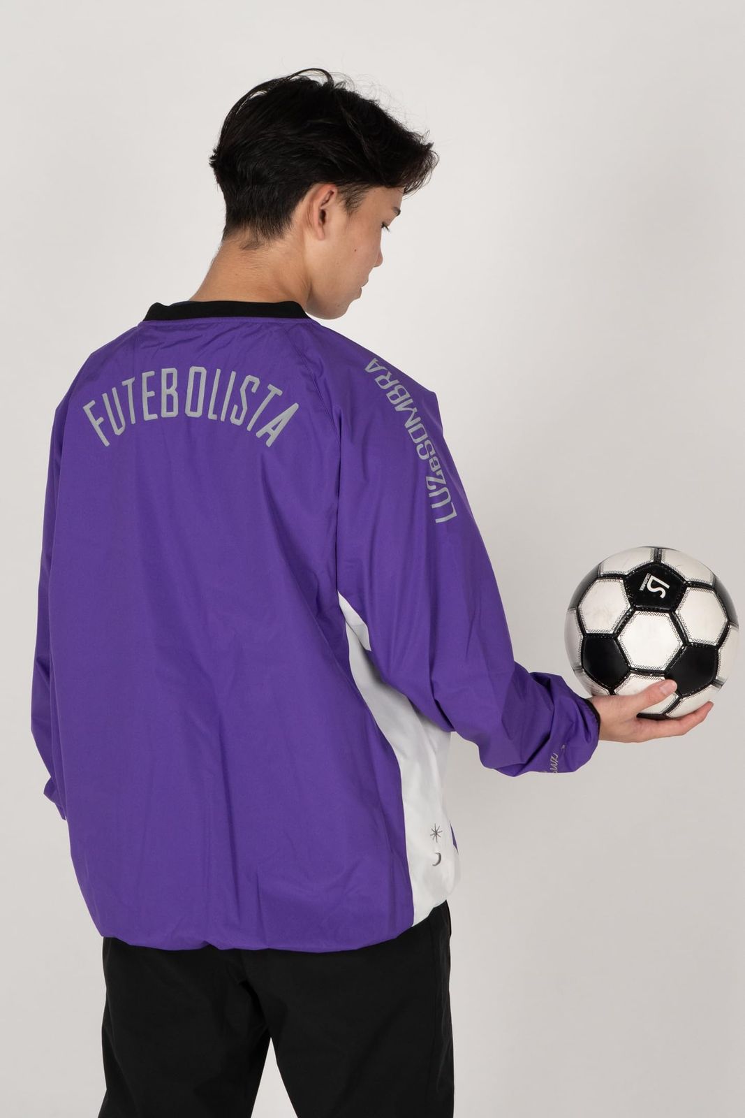 新品 [ルースイソンブラ] 防風 ジャケット タフタ STRETCH TAFTA MESH PULLOVER TOPF2011107 (JP アルファベット XL パープル)
