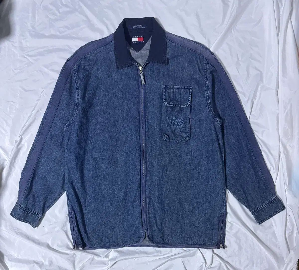 90s トミー ジーンズ ジップアップ デニム ジャケット