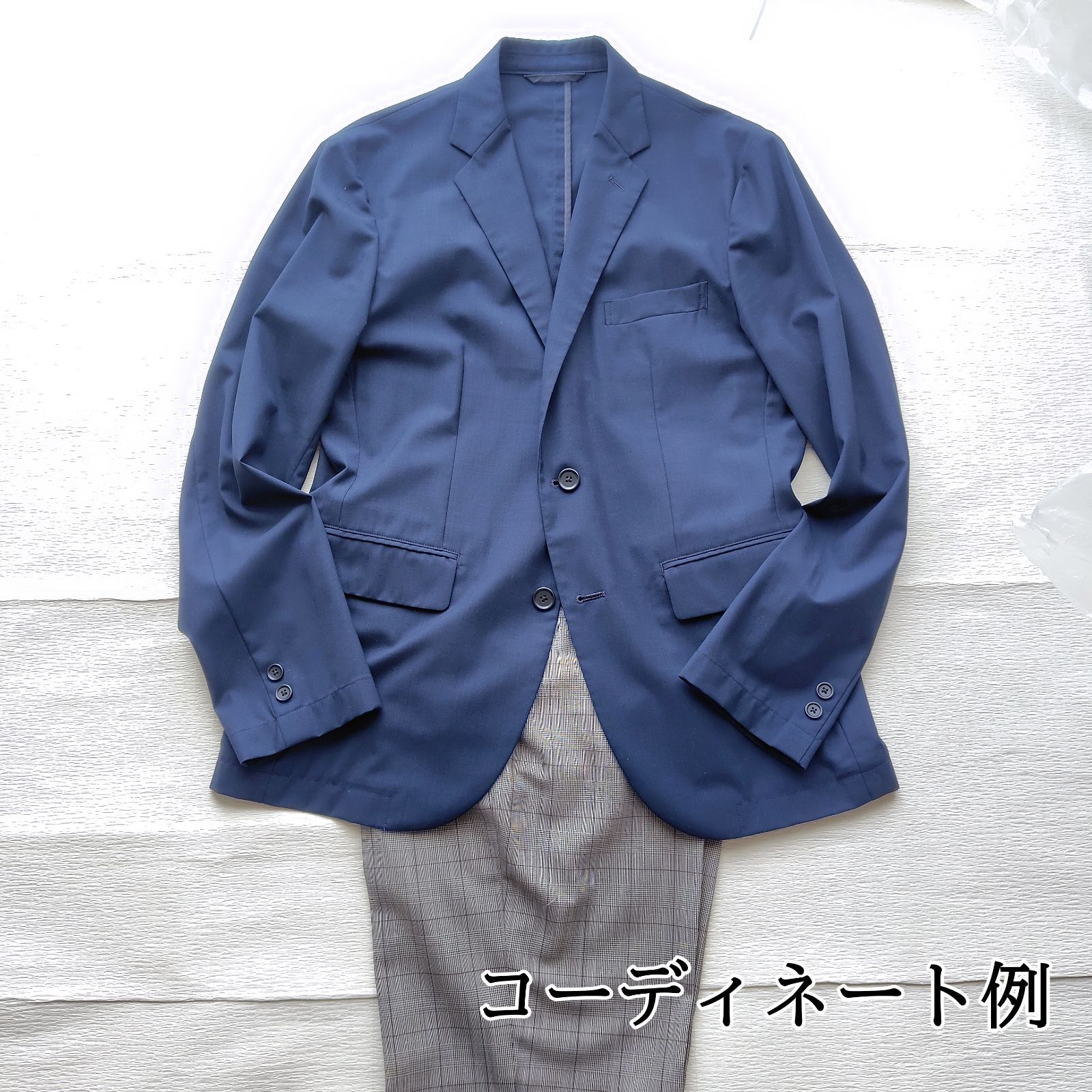 美品 春夏 リングヂャケットコラボ カノニコウール100% AOKI Les Mues