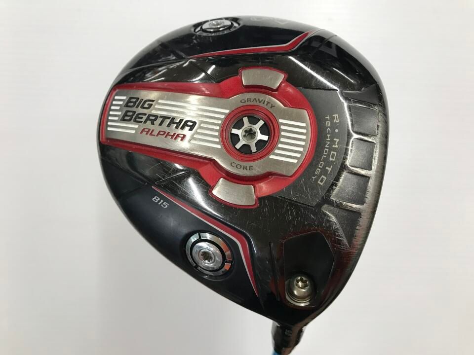 キャロウェイ　BIG BERTHA ALPHA 815　9度　ATTAS 6☆ 6　Sフレックス　ドライバー　中古【最短即日発送】