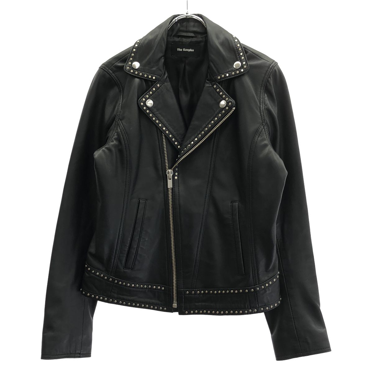 The Kooples ザ・クープルス スタッズダブルレザーライダース 