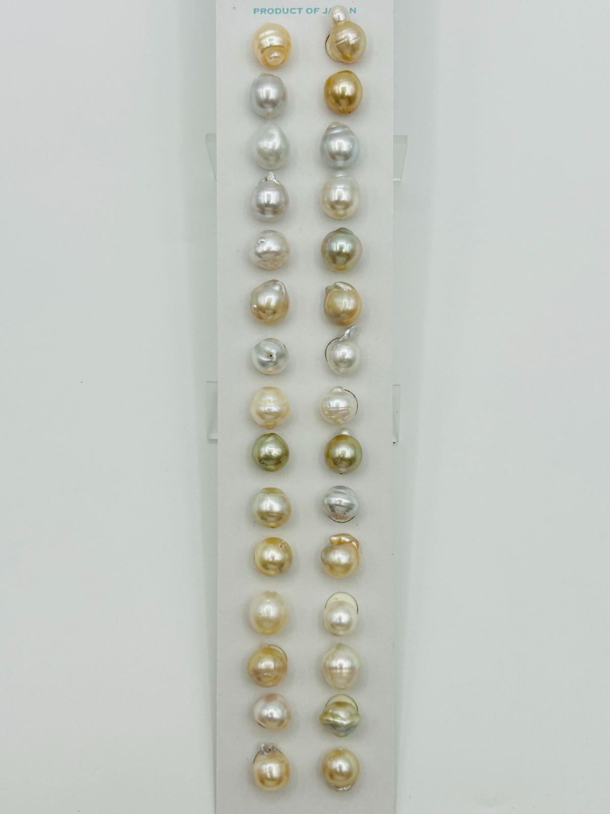 【まとめ買いがお得！】真珠 南洋 白蝶 パール ルース 9.0～10.0㎜UP 30PCS 貫通珠 South Sea Pearl