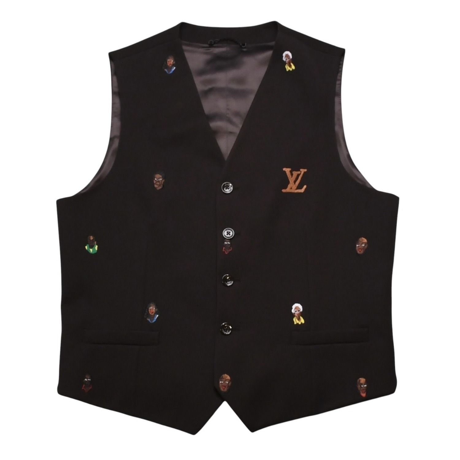 極美品 LOUIS VUITTON ルイヴィトン ブラウン ベスト Embroidered Classic Waistcoat Henry Taylor CA 36929 中古 4a002712 90,750円