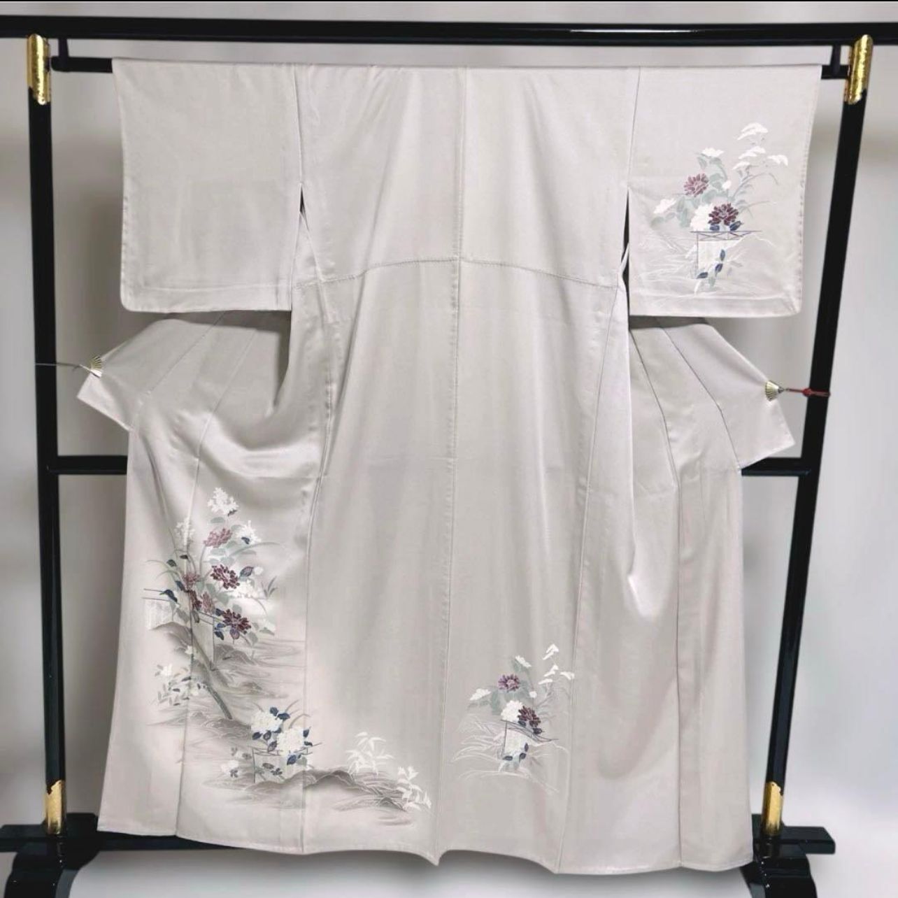 未着用 正絹 単衣 訪問着 フルセット 美品夏帯 新品夏帯締め 美品夏 