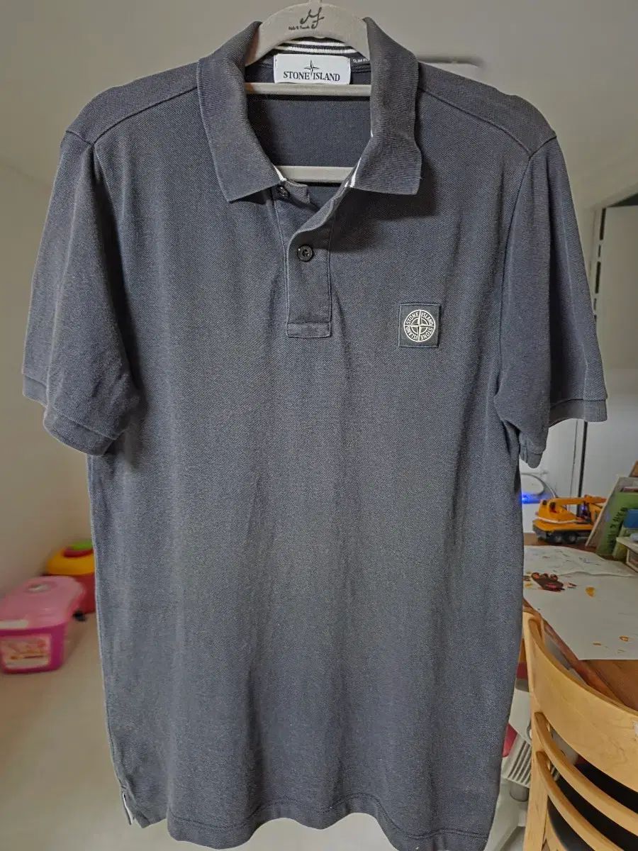 STONE ISLAND ストーンアイランド グレー 半袖 ポロTシャツ 6,782円