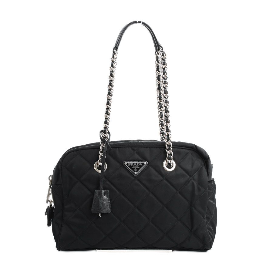 PRADA プラダ ショルダーバッグ トライアングルチェーントート 1BB903 96,250円