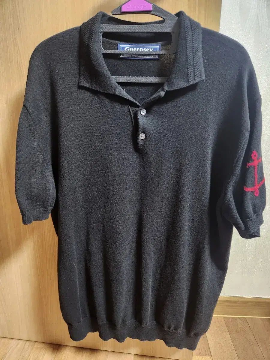 Guernsey Woollens(ガンジーウーレンズ) ニート 半袖Tシャツ ブラック large₍ラージ) 105 オススメ