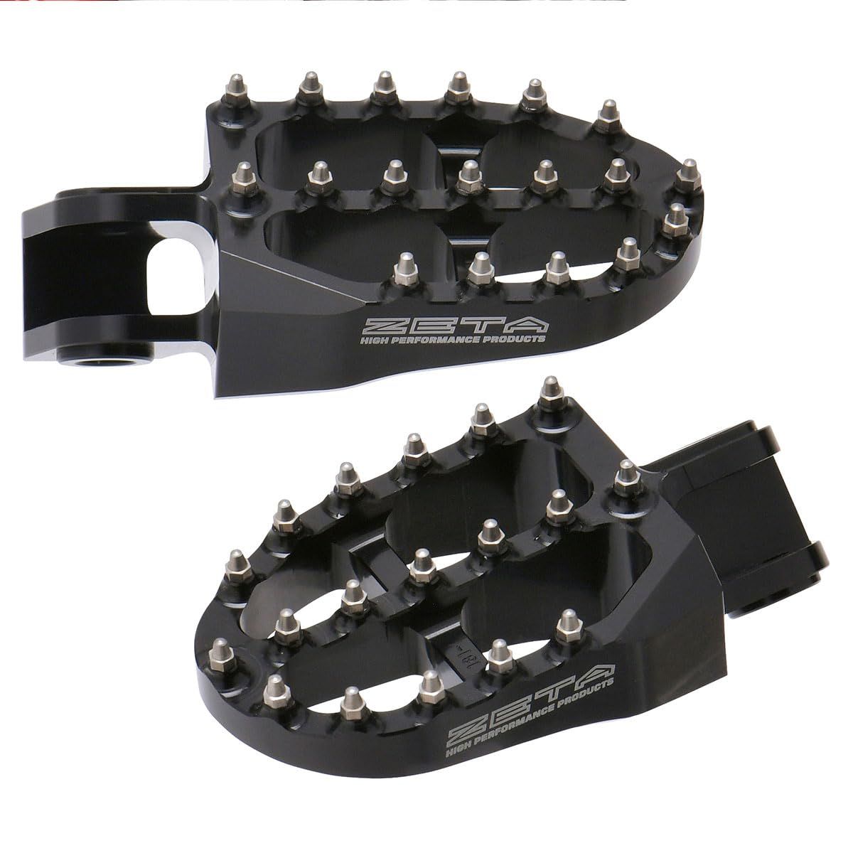 新品 ジータレーシング(ZETA RACING) KTM SX/SX-F/EXC/EXC-F/XC/XC-F/FREERIDE/ADV HQV BETA X-TRAINER…etc アルミフットペグ ブラック ダートフリーク DIRTFREAK F6996