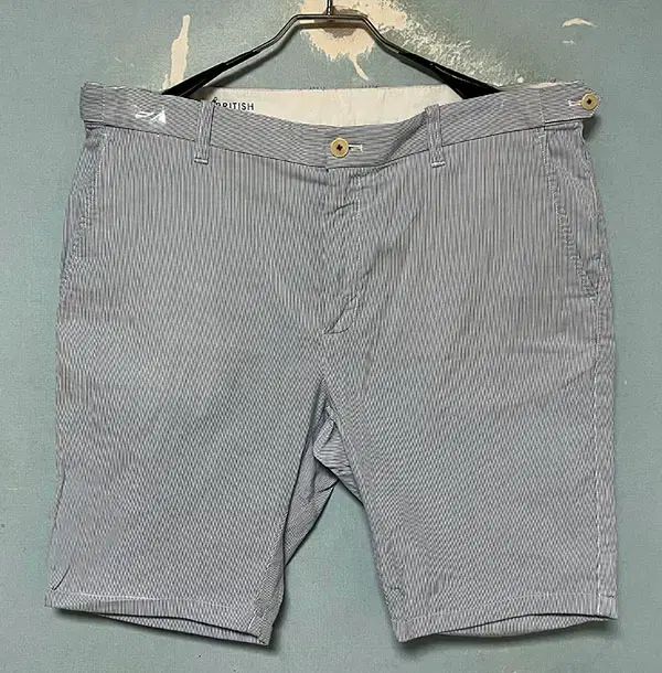 HAZZYS ヘジス チノショーツ メンズ コットン パンツ ストライプ カジュアル XXL 36