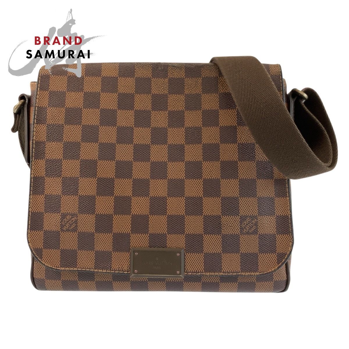 LOUIS VUITTON ルイヴィトン ダミエ ディストリクトPM ブラウン PVC N41213 ショルダーバッグ ポシェット レディース 602409【中古】