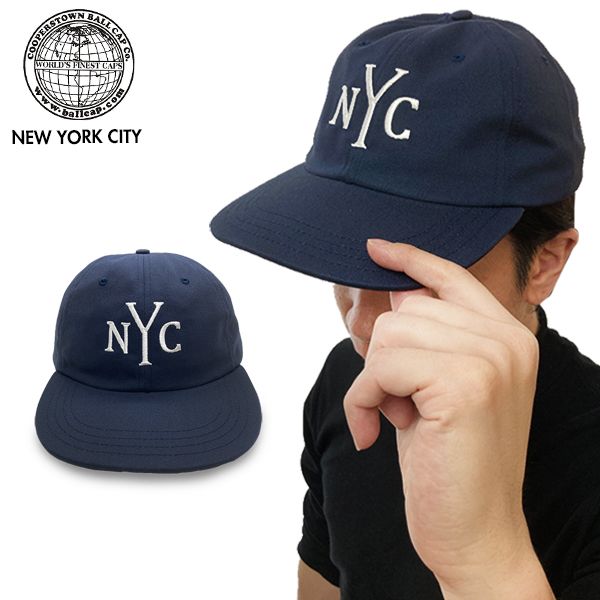 COOPERSTOWN BALLCAP クーパーズタウンボールキャップ NYC2 ニューヨークシティ ロゴ 春夏秋冬 コットン 綿 100%