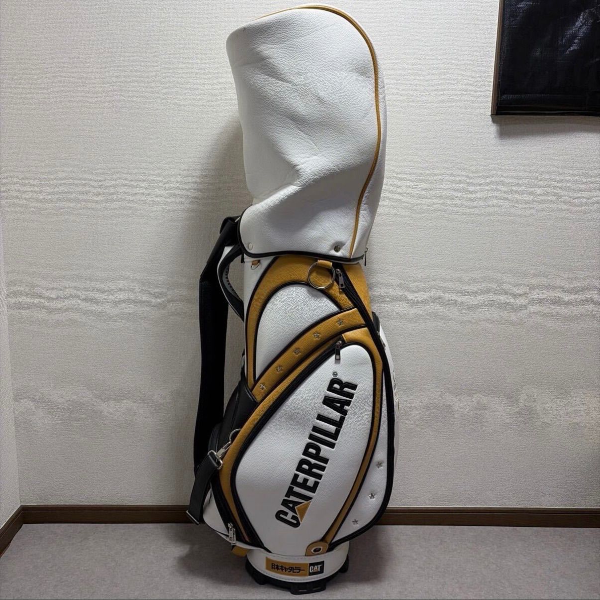 美品 CATERPILLAR GOLF 日本キャタピラー ゴルフ キャディバッグ