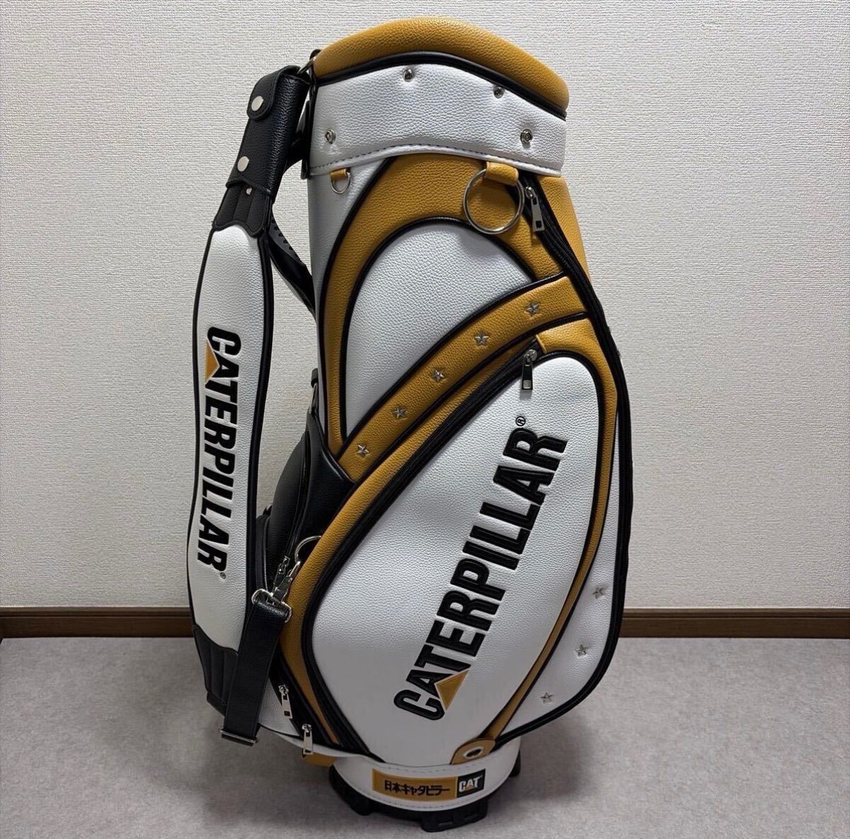 美品 CATERPILLAR GOLF 日本キャタピラー ゴルフ キャディバッグ