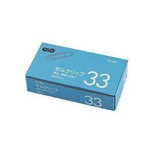 (まとめ) TANOSEE ゼムクリップ 特大 33mm シルバー 業務用パック 1箱（1000本） 〔×30セット〕
