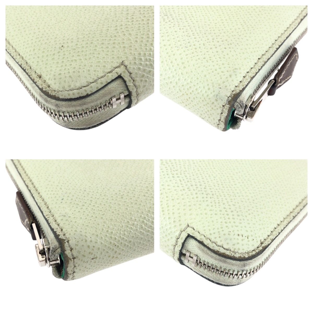 HERMES エルメス アザップ シルクイン コンパクト ライトグリーン