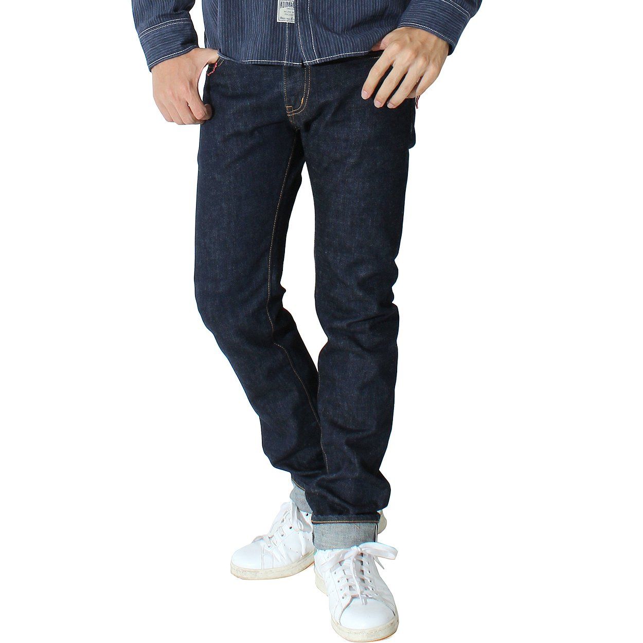 新品 [児島ジーンズ] KOJIMA GENES 15oz セルビッチ スーパースリム デニム ボトムス メンズ 36 16,373円