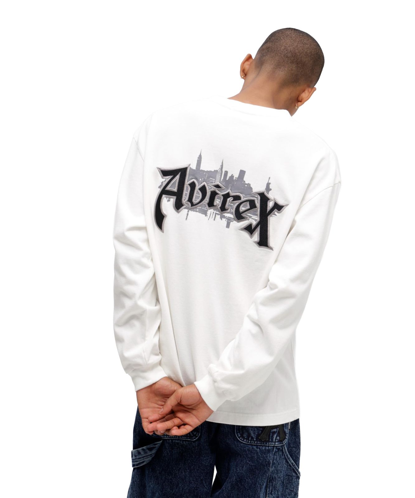 新品，お得 新品 [Avirex] [アヴィレックス] EMB L/S T-SHIRT NYC 刺繍 