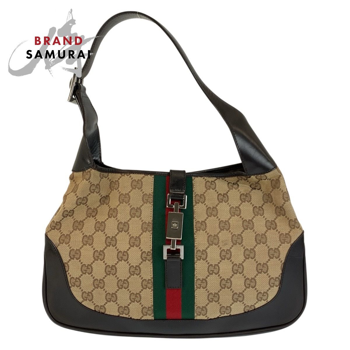 GUCCI グッチ ジャッキー シェリーライン ベージュ ブラウン GGキャンバス 001 3306 ショルダーバッグ ハンドバッグ レディース 602190【中古】