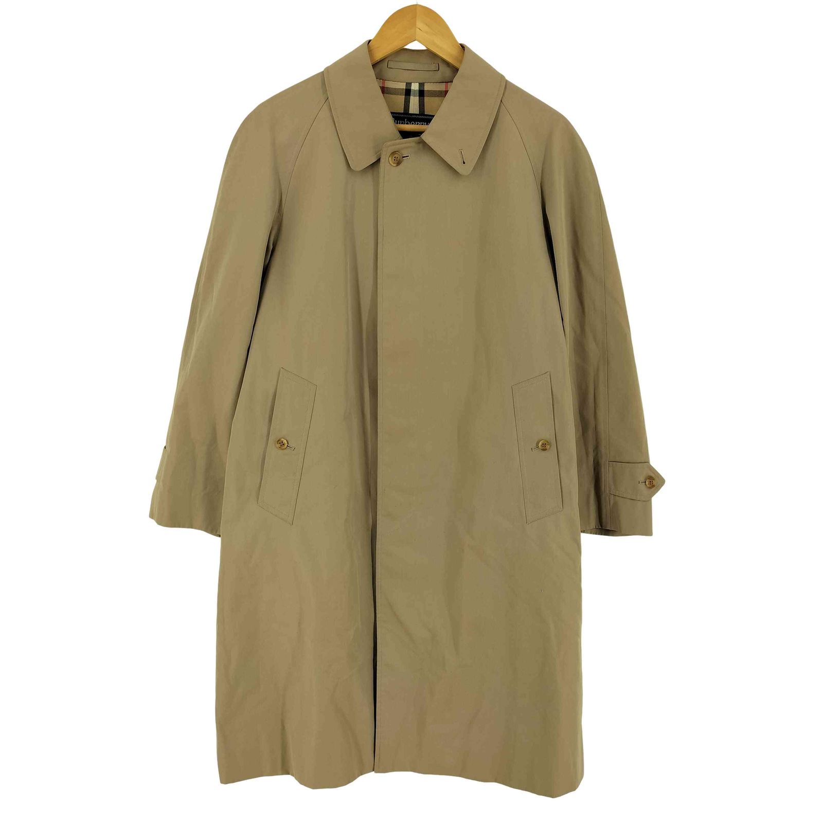 バーバリーズ BURBERRYS 80s 裏地ノバチェック Balmacaan Coat メンズ 表記無