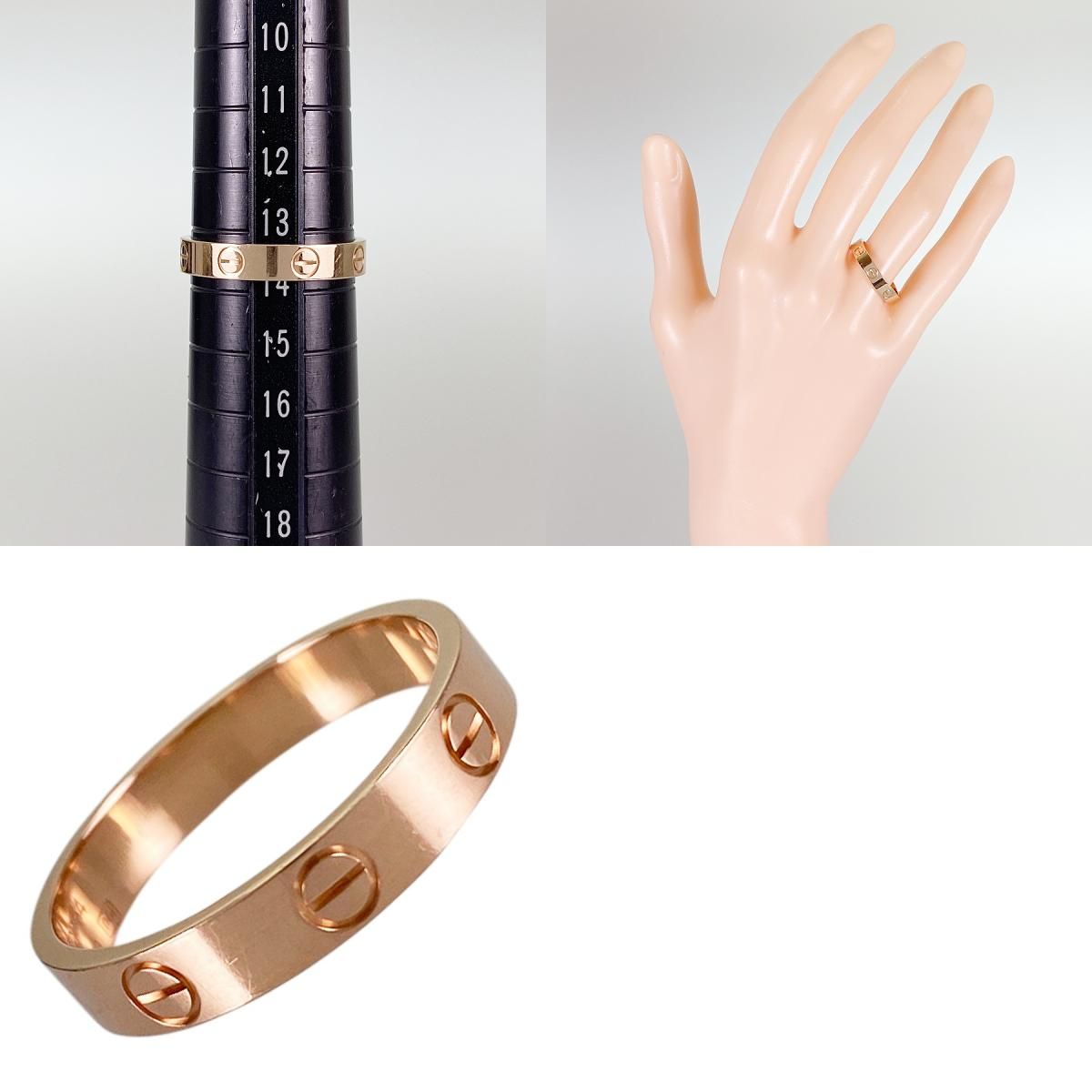 カルティエ Cartier ミニラブ K18PG 13.5号(53-54) リング sss【中古