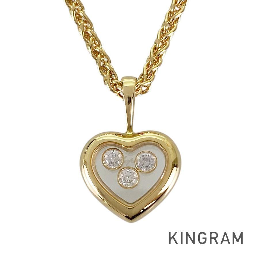 ショパール Chopard ハッピーダイヤモンド K18YG ダイヤモンド ネックレス sss【中古】