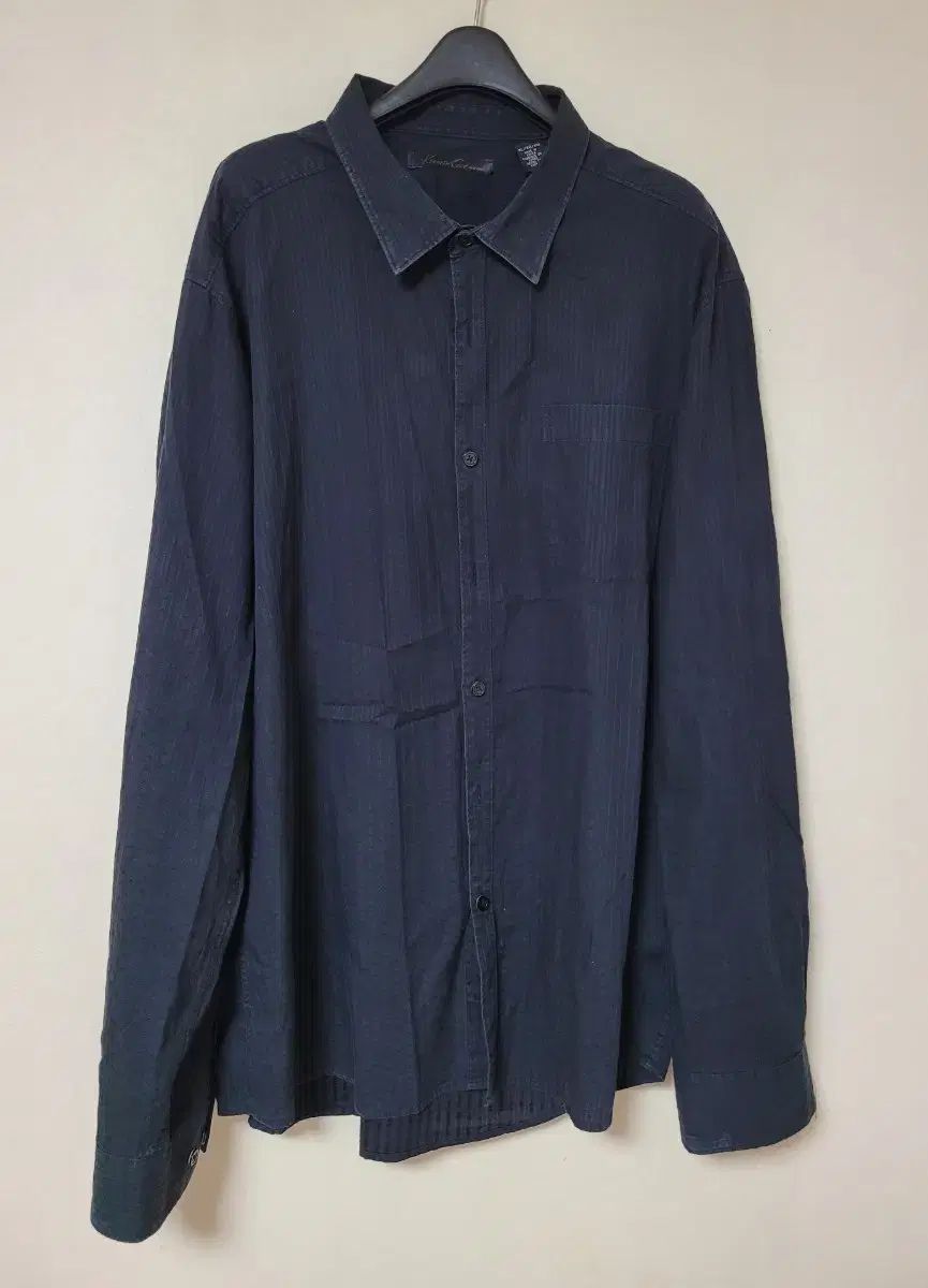 ケネスコール ネイビー 長袖 シャツ xl