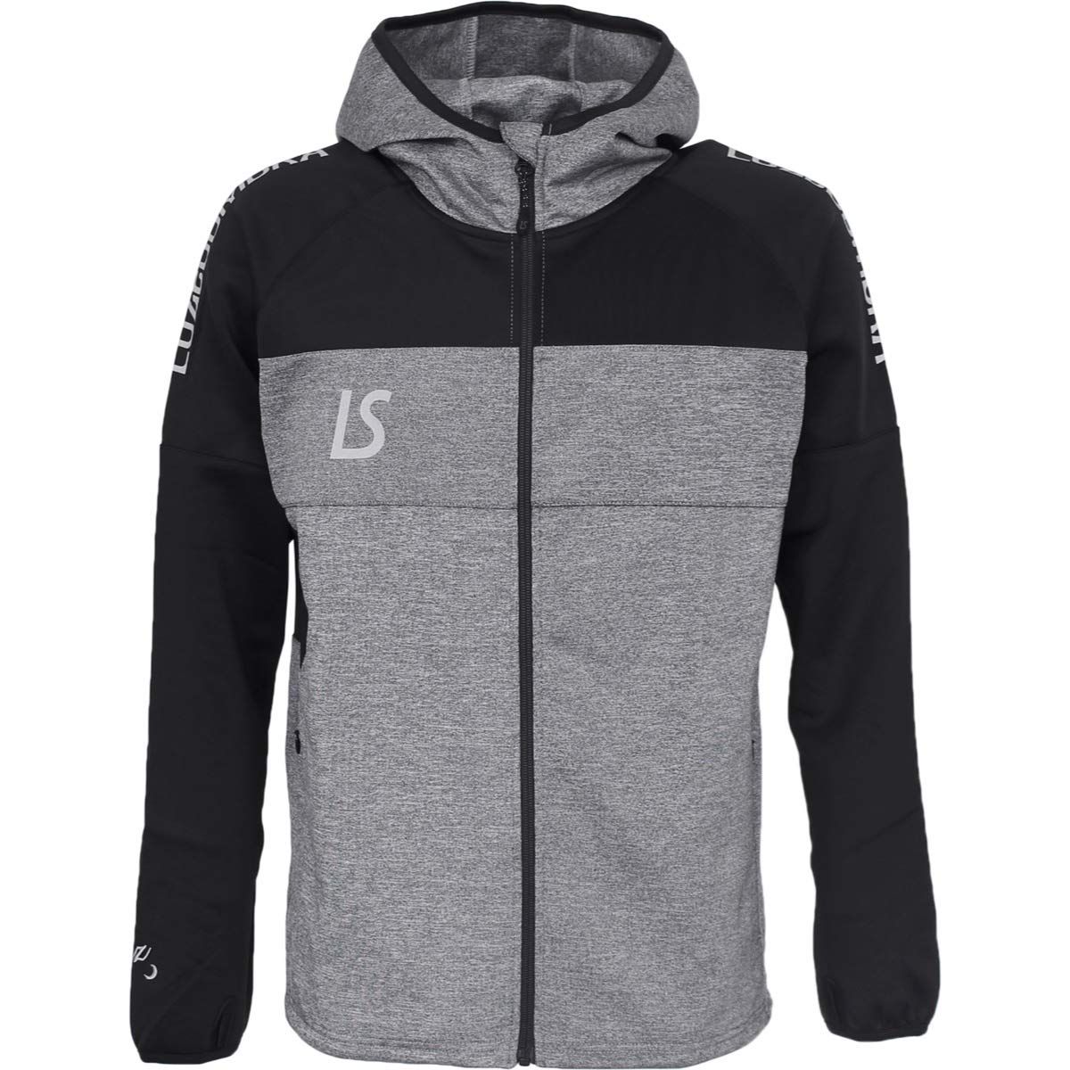 新品 LUZeSOMBRA(ルースイソンブラ) SINGLE FACE JERSEY HOODIE フルジップジャケット F1911114 XLサイズ 杢ダークグレー