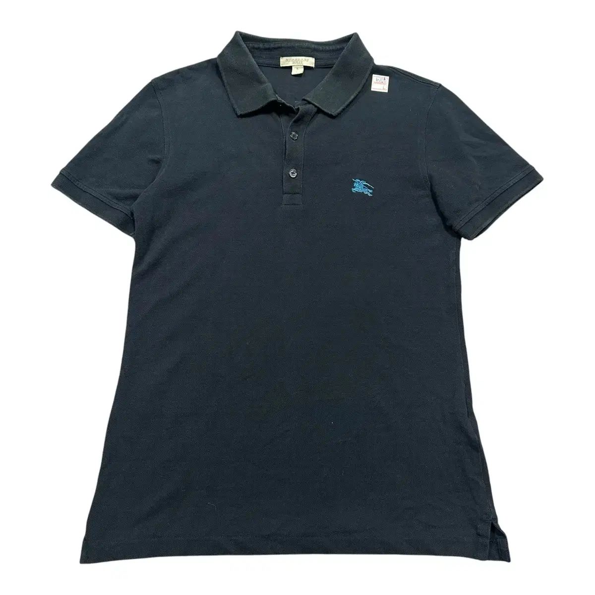 (即日配送) BURBERRY ブラック カラ 半袖Tシャツ