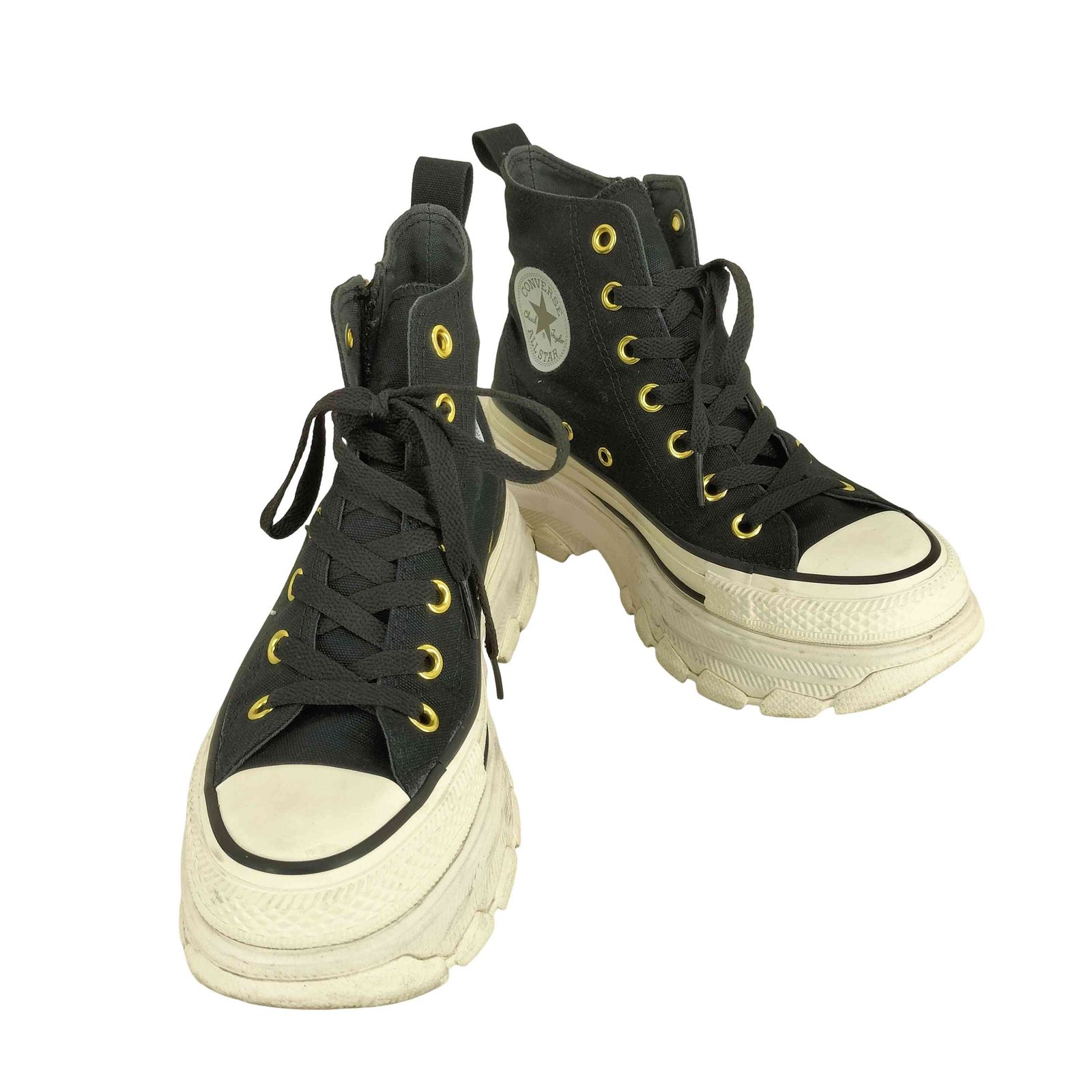 コンバース CONVERSE トレックウェーブ ハイカット厚底スニーカー レディース JPN：23.5