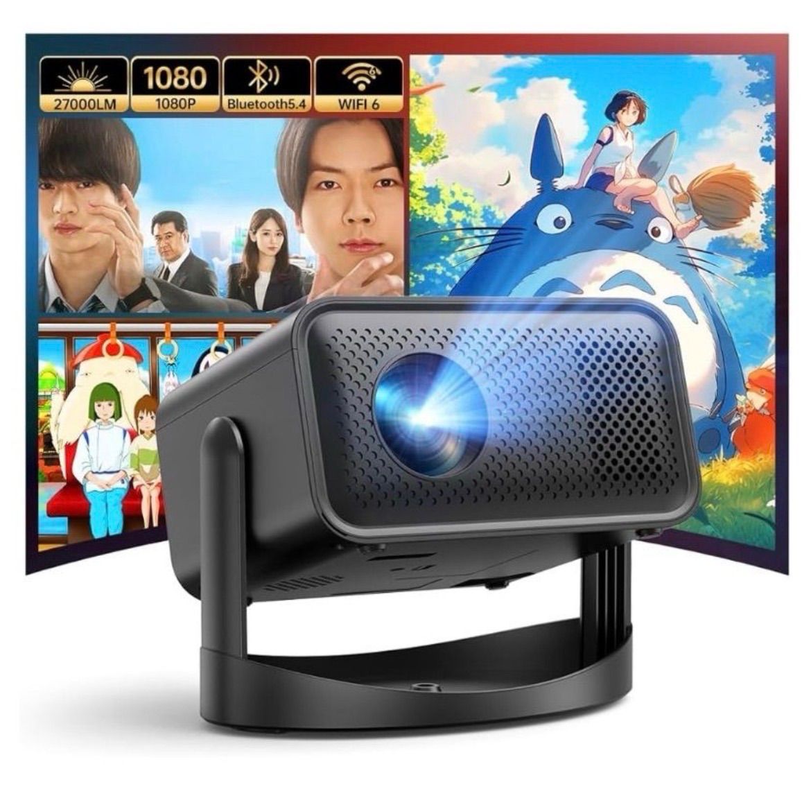 新品未使用】 JOWLURK プロジェクター 家庭用【2025年新モデル 360 