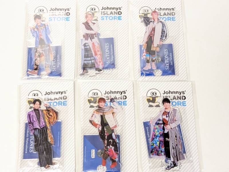 新品未開封 SixTONES アクリルスタンド 第1弾 Johnnys' IsLAND STORE 2019 全種 6点セット ジェシー/京本大我/田中樹/松村北斗/髙地優吾/森本慎太郎