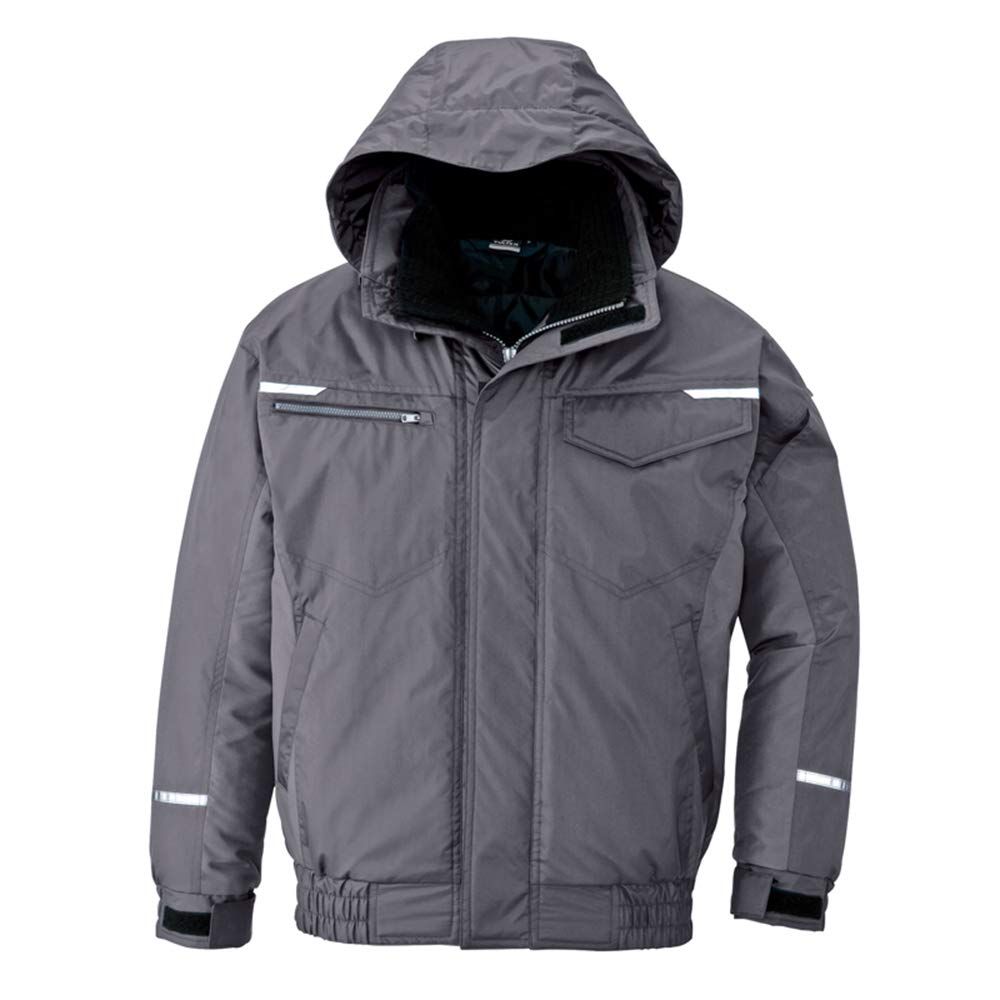 新品 AITOZ(アイトス) 制電防寒ブルゾン(男女兼用) 秋冬用 グレー AZ9366 004 5L