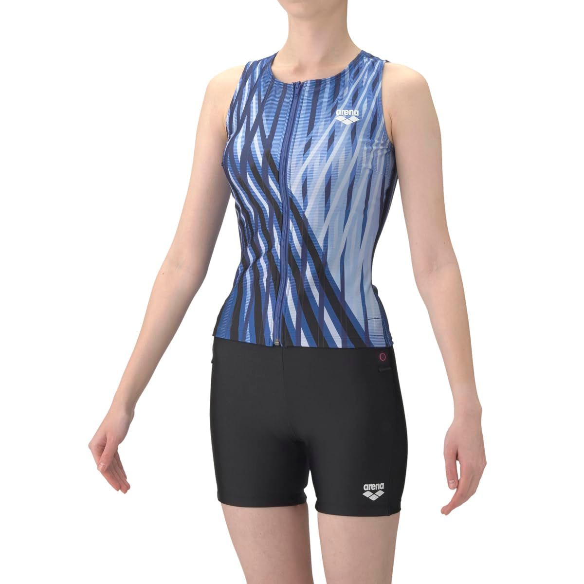 新品 arena(アリーナ) フィットネス水着 レディース フィットネスセパレート Oサイズ 水泳 スイミング セパレート 差し込みパッド カバーバック アクアビクス 水中ウォーキング AS6SWF55L