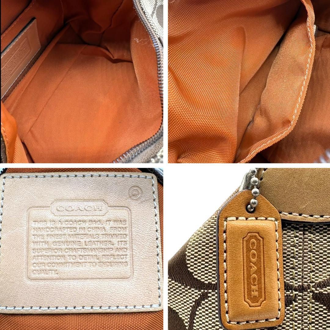COACH コーチ シグネチャー アクセサリーポーチ ワンショルダーバッグ 