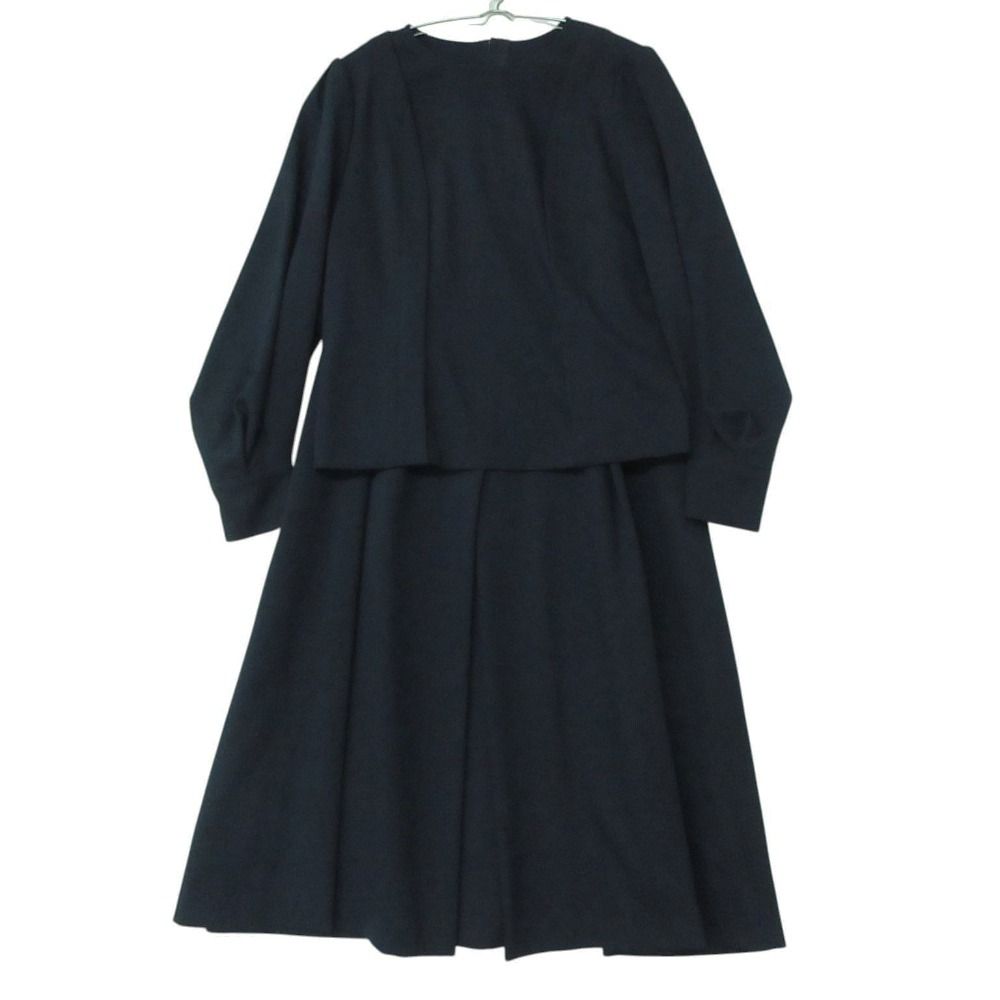 season style lab シーズンスタイルラボ セットアップ 長袖 ブラウス フレア ロング スカート セット ネイビー 38【M】 レディース 【中古】