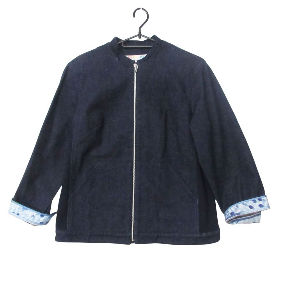 LEONARD レオナール デニムジャケット ジップアップ アウター 長袖 スタンドカラー L【L】 メンズ 【中古】
