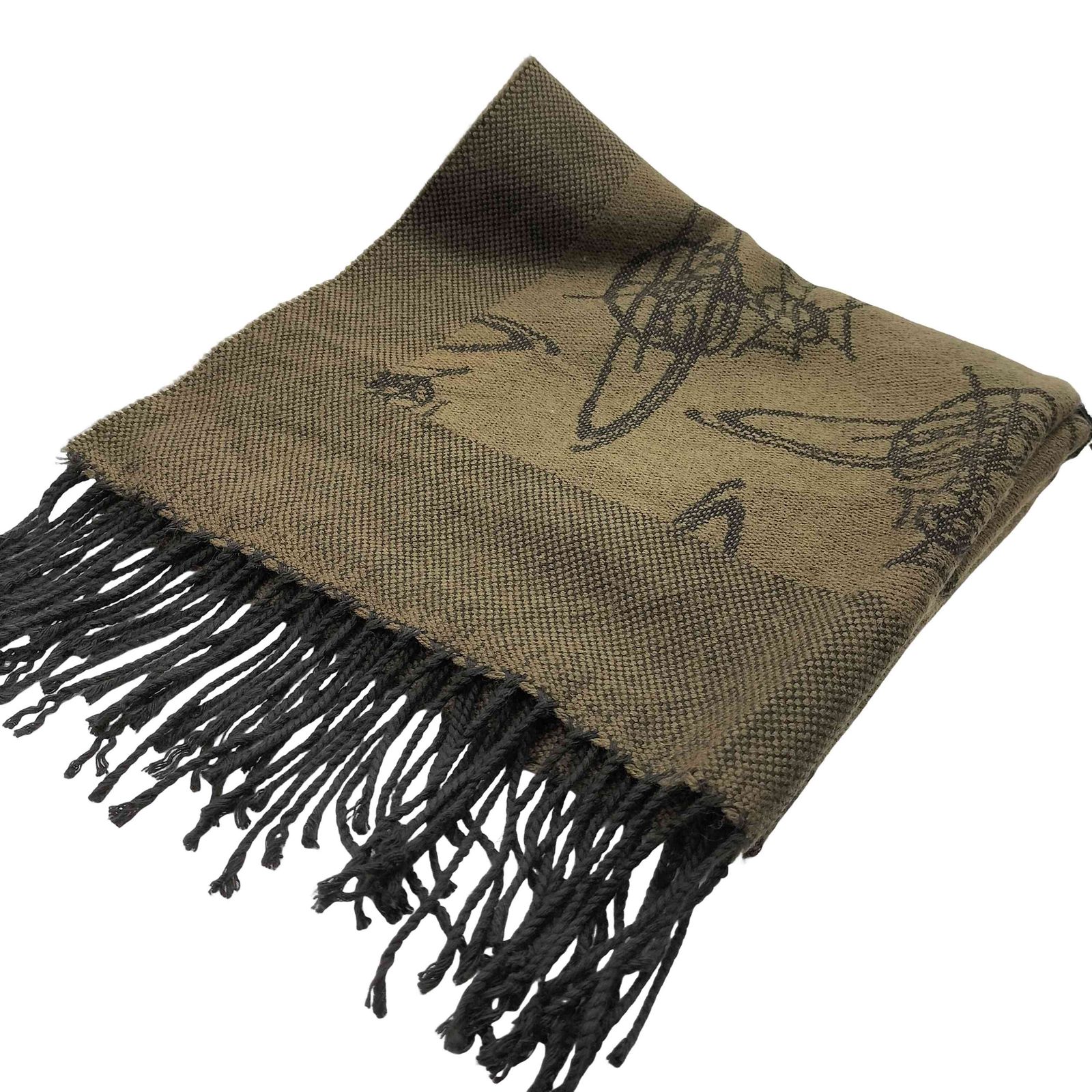 ヴィヴィアンウエストウッドアクセサリー Vivienne Westwood Accessories イタリア製 オーブ 総柄 アクリル フリンジ マフラー レディース 表記無