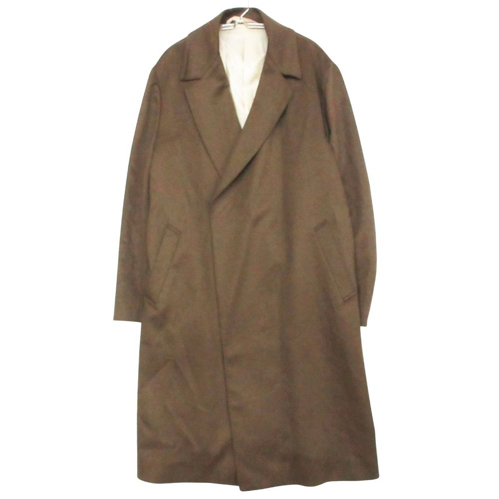 ENRICO Fermi Arthur エンリコフェルミ アーサー チェスターコート カシミヤ オーダーメイド ロング アウター ブラウン メンズ 【中古】