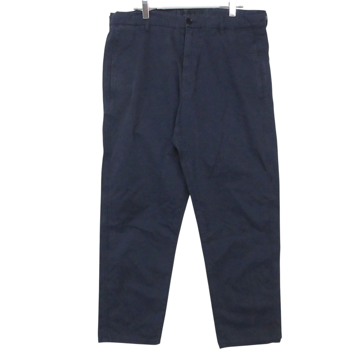 ASPESI アスペジ チノパンツ ガーメントダイ フィールドパンツ ミリタリー ドローコード 付き ネイビー 48【L】 メンズ 【中古】