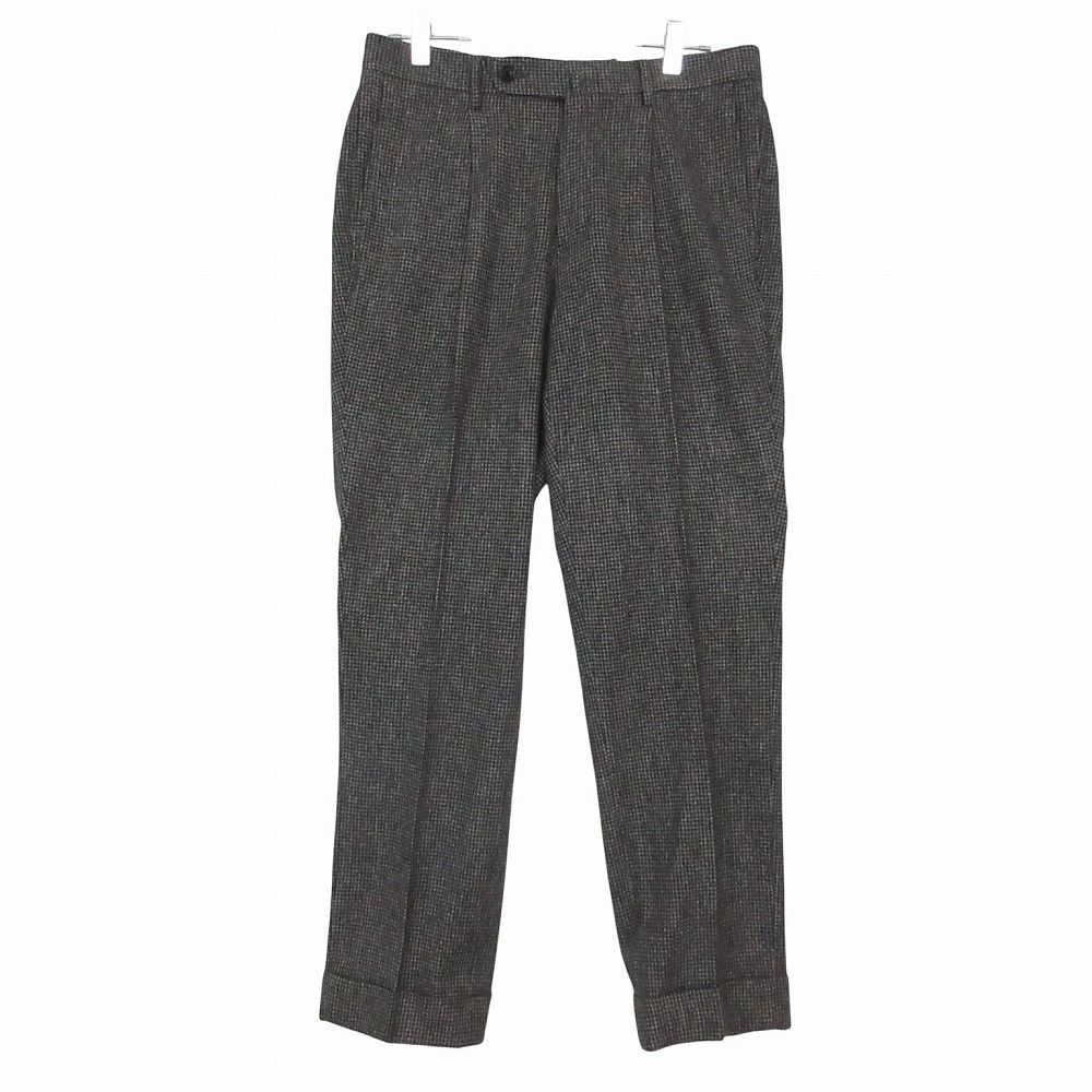 brilla per il gusto ブリッラ ペル イル グスト パンツ レインシステム ロロピアーナ スラックス トラウザーパンツ 千鳥柄 ウール グレー 42【S】 メンズ 【中古】