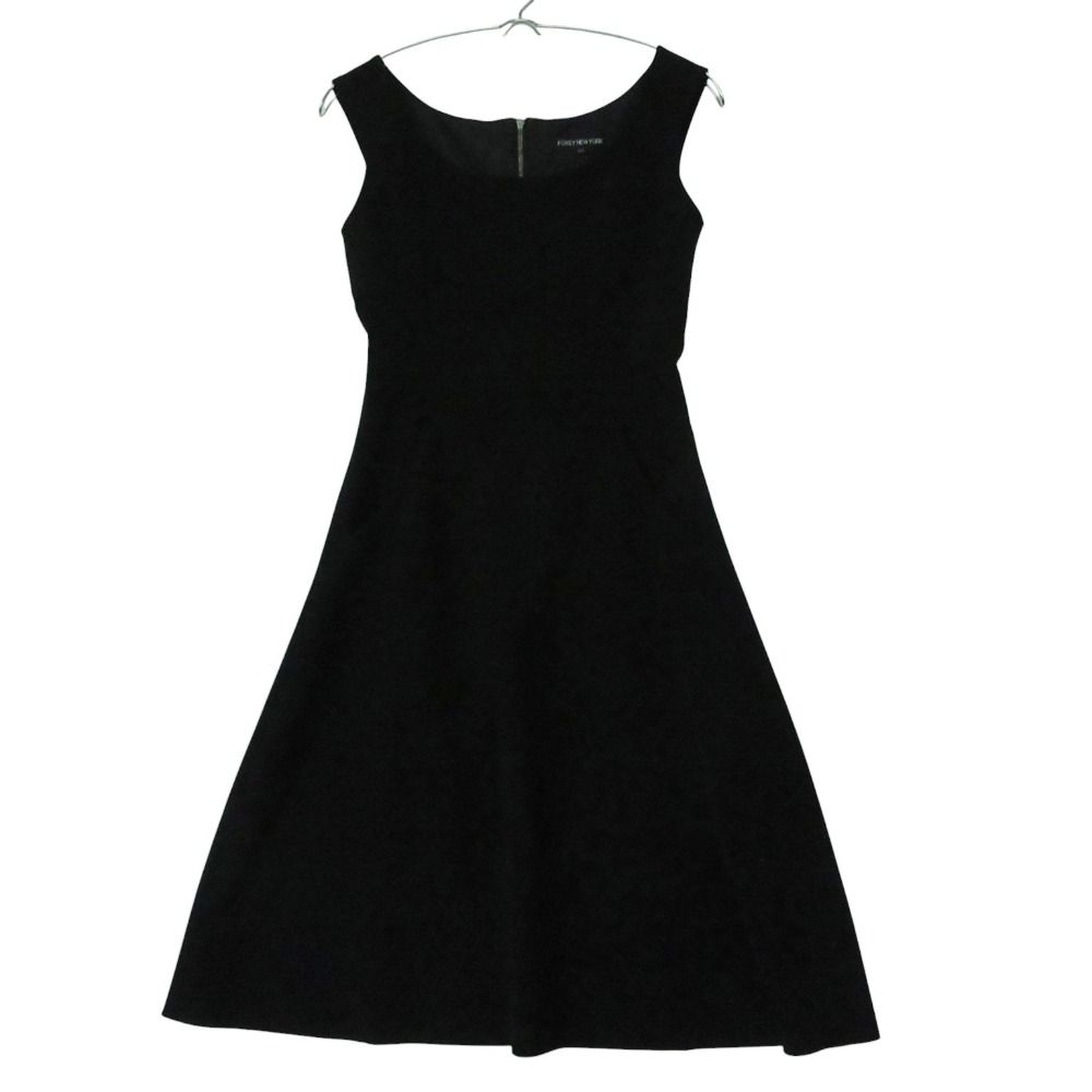 FOXEY NEW YORK フォクシー ニューヨーク ワンピース ドレス レディシェイプワンピース ポケット付き ノースリーブ ブラック 38【M】 レディース 【中古】