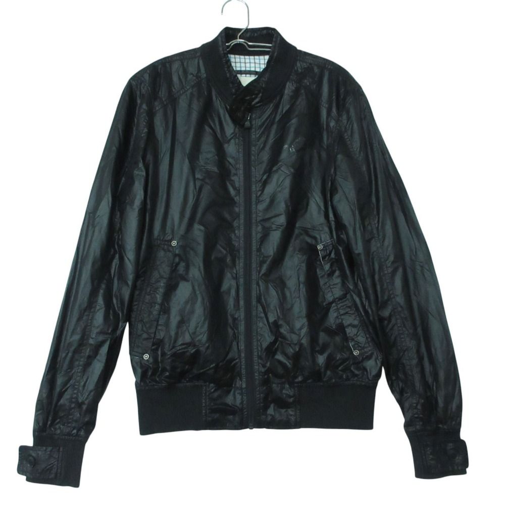 DIESEL ディーゼル ブルゾン ナイロン ジャケット スタンドカラー ブラック S【S】 メンズ 【中古】