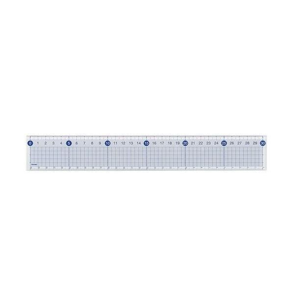 (まとめ) レイメイ藤井 すべらないカッティング定規 30cm ACJ555 1個 〔×30セット〕
