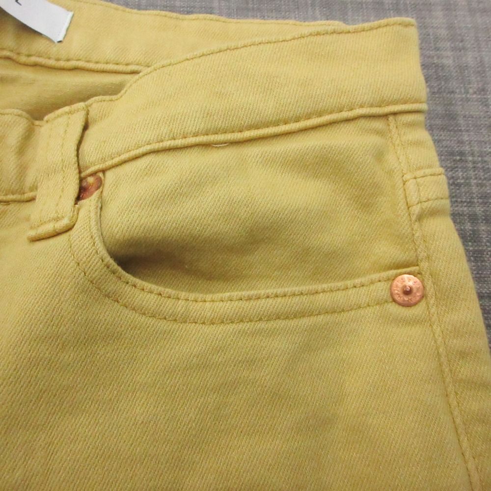 美品 Johnbull ジョンブル パンツ ジーンズ ボトムス フルレングス スキニー スリム テーパード イエロー S【S】 レディース 【中古】