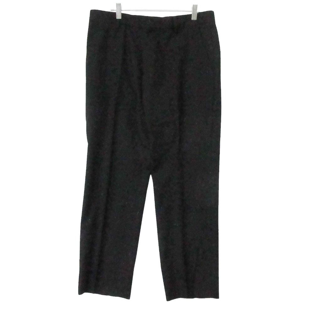 Paul Smith ポール・スミス パンツ ボトムス COLOR NEP ツイードトラウザース フルレングス タック センターライン ブラック XL メンズ 【中古】
