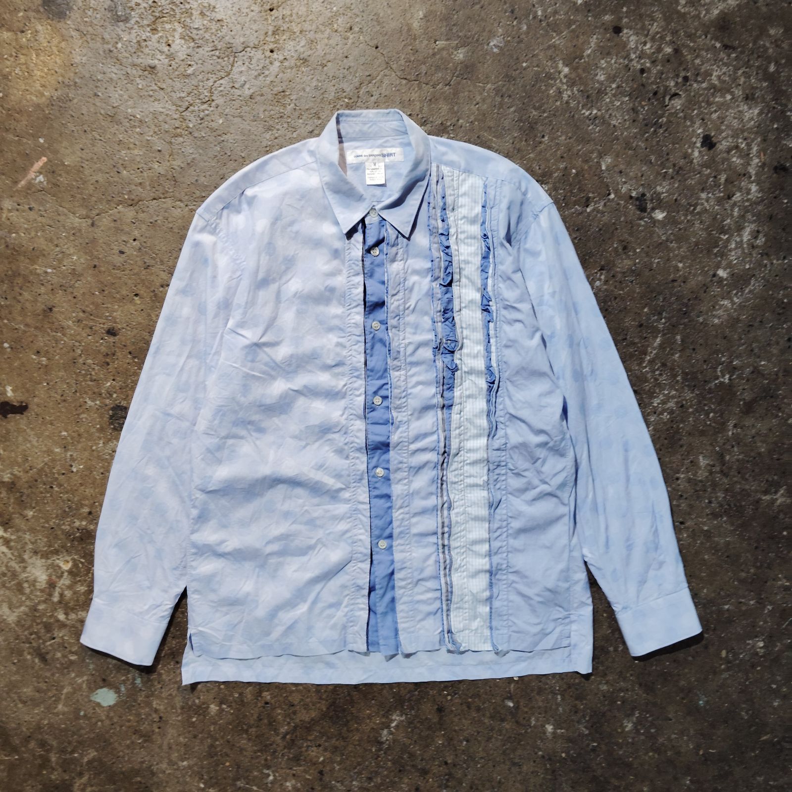 COMME des GARCONS SHIRT フリルデザインシャツ ドット コムデギャルソンシャツ 復刻