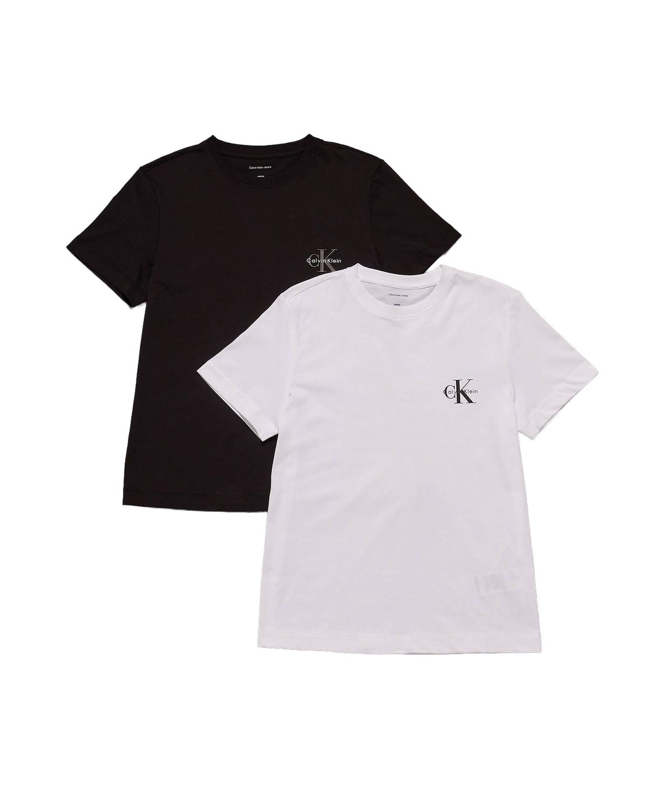 新品 [カルバン クライン] Tシャツ(2枚パック) - ショートスリーブクルーネックTシャツ 47C905G M BLCKBRGHTWHUB1