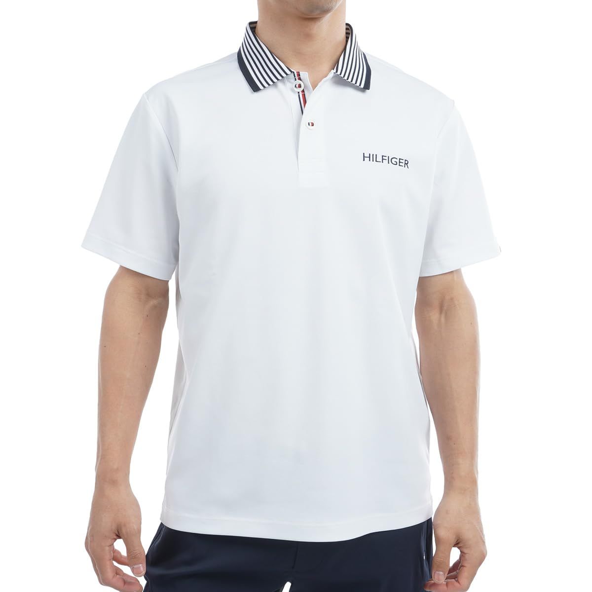新品 TOMMY HILFIGER GOLF(トミーヒルフィガー ゴルフ) カラー杢鹿の子 半袖ポロシャツ THMA533