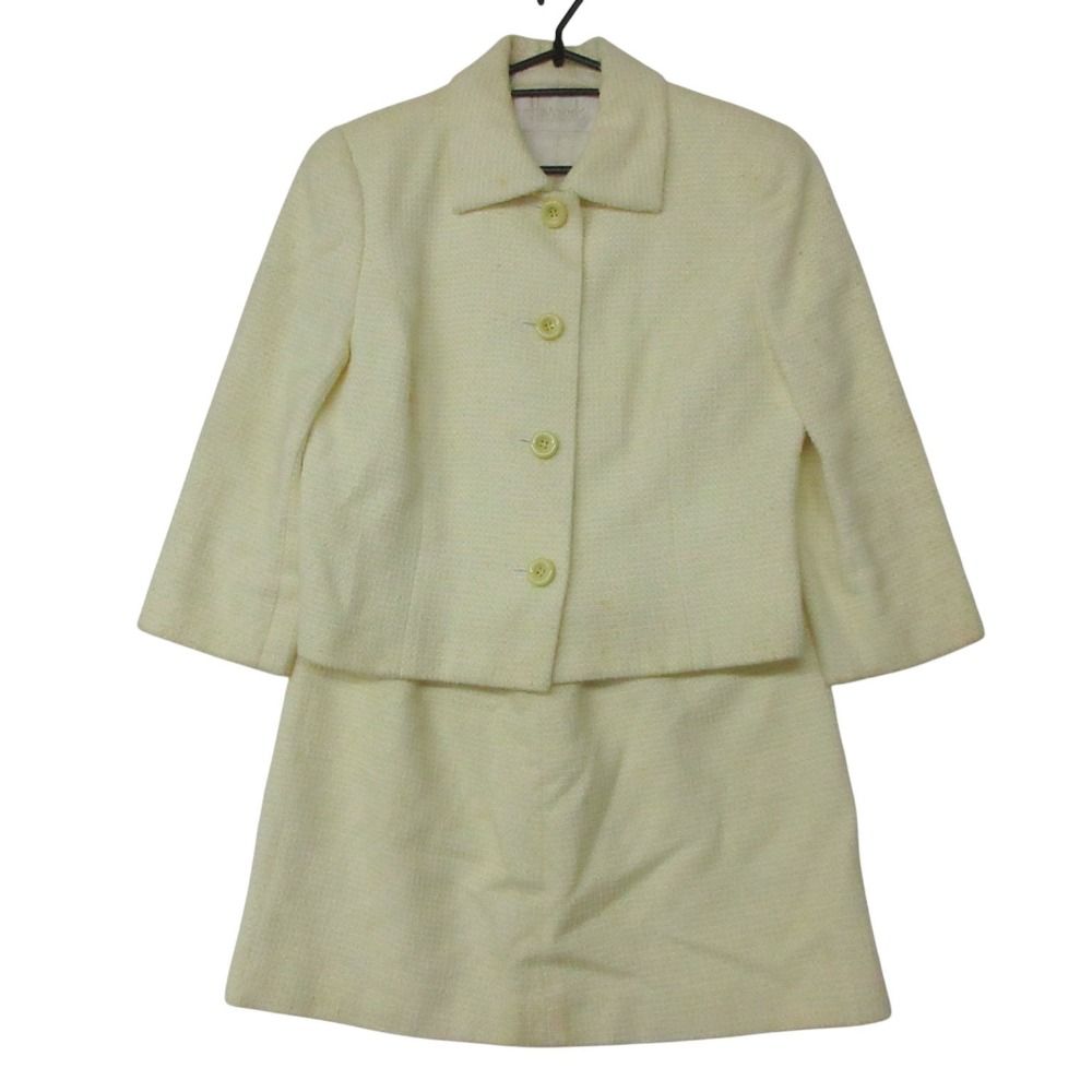 Harrods ハロッズ セットアップ スカート ジャケット スーツ イエロー 3【L】 レディース 【中古】